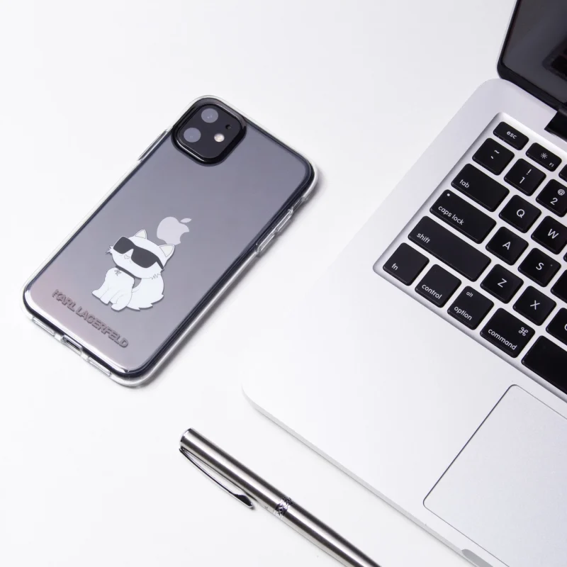 Etui Karl Lagerfeld Ikonik Choupette na iPhone 11 / Xr - przezroczyste - obrazek 8