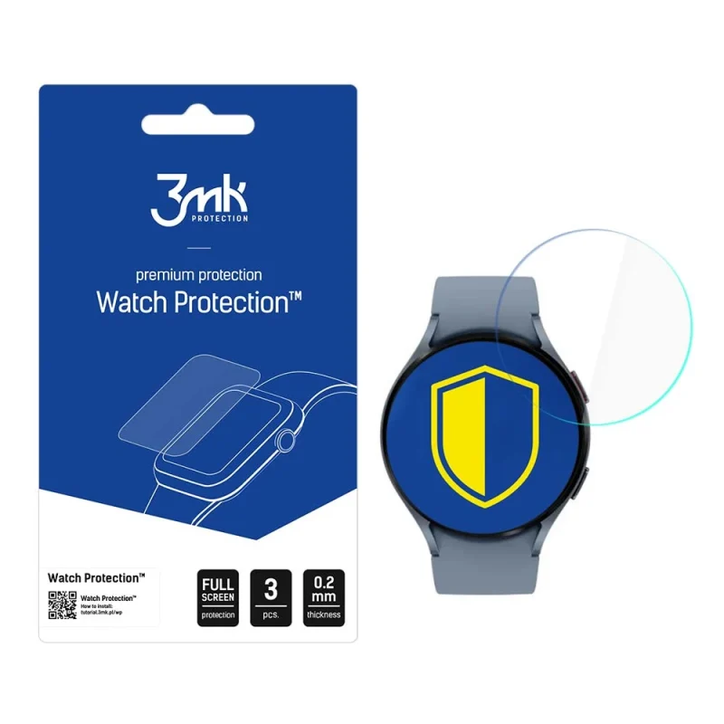 Szkło hybrydowe 3mk Watch Protection™ v. FlexibleGlass Lite na Samsung Galaxy Watch 5 44 mm