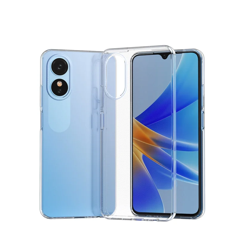 Ultra Clear 0.5mm etui do Oppo A17 cienki pokrowiec przezroczyste - obrazek 3