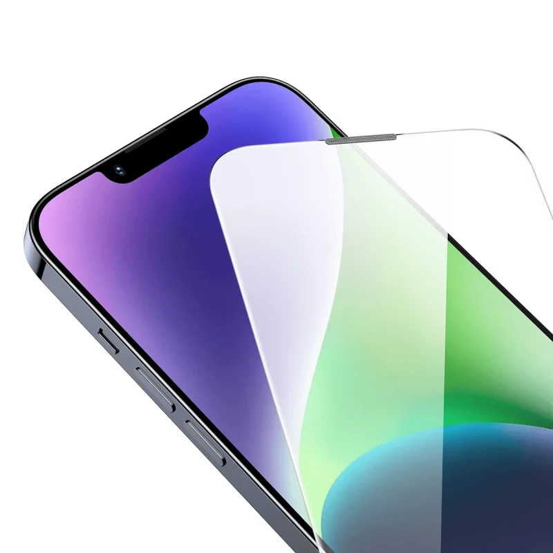 Baseus szkło hartowane do iPhone 14 Plus / 13 Pro Max na cały ekran z osłoną na głośnik 0.4mm + zestaw montażowy - obrazek 4