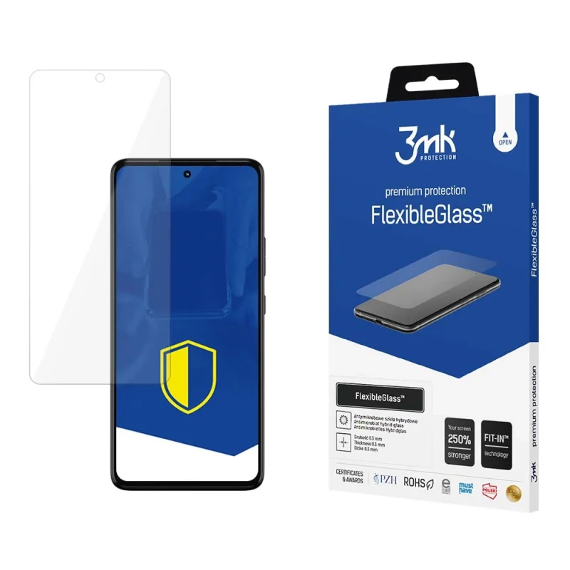 Szkło hybrydowe 3mk FlexibleGlass™ na Motorola Moto G72