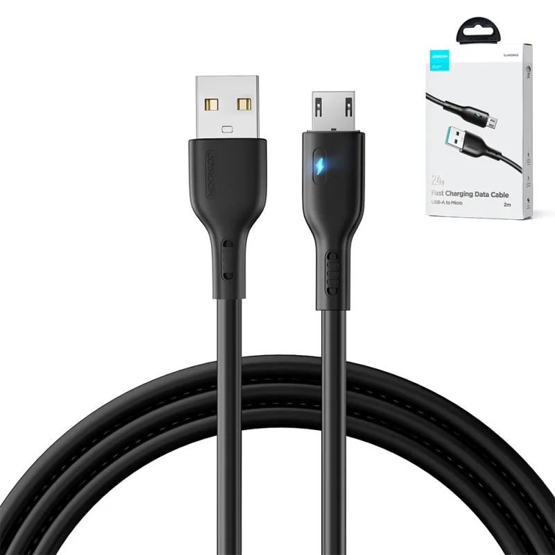 Kabel Joyroom Premium Series A13 USB-A / micro USB 2.4A 2m - czarny - obrazek 3