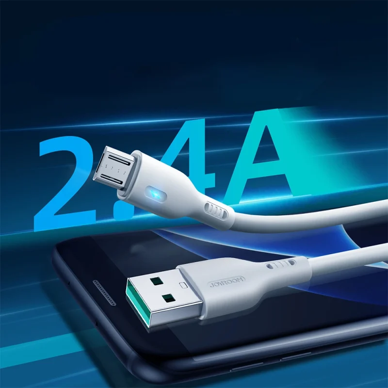 Kabel Joyroom Premium Series A13 USB-A / micro USB 2.4A 2m - biały - obrazek 2