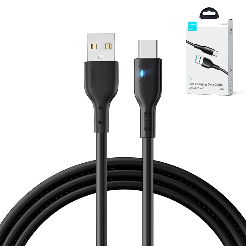 Kabel Joyroom Premium Series A13 USB-A / USB-C 3A 2m - czarny - obrazek 2