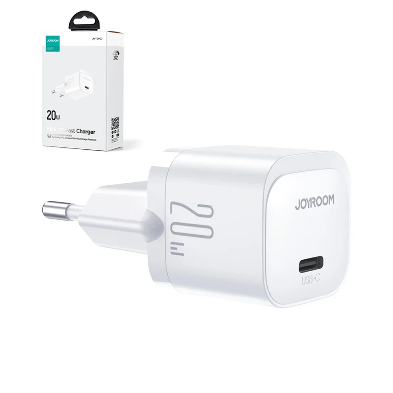 Mini ładowarka USB C 20W PD Joyroom JR-TCF02 - biała - obrazek 9