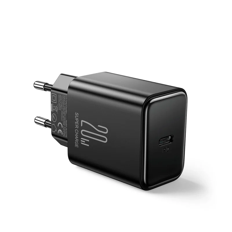 Ładowarka USB C 20W PD Joyroom JR-TCF06 z kablem USB C - Lightning - czarna - obrazek 2