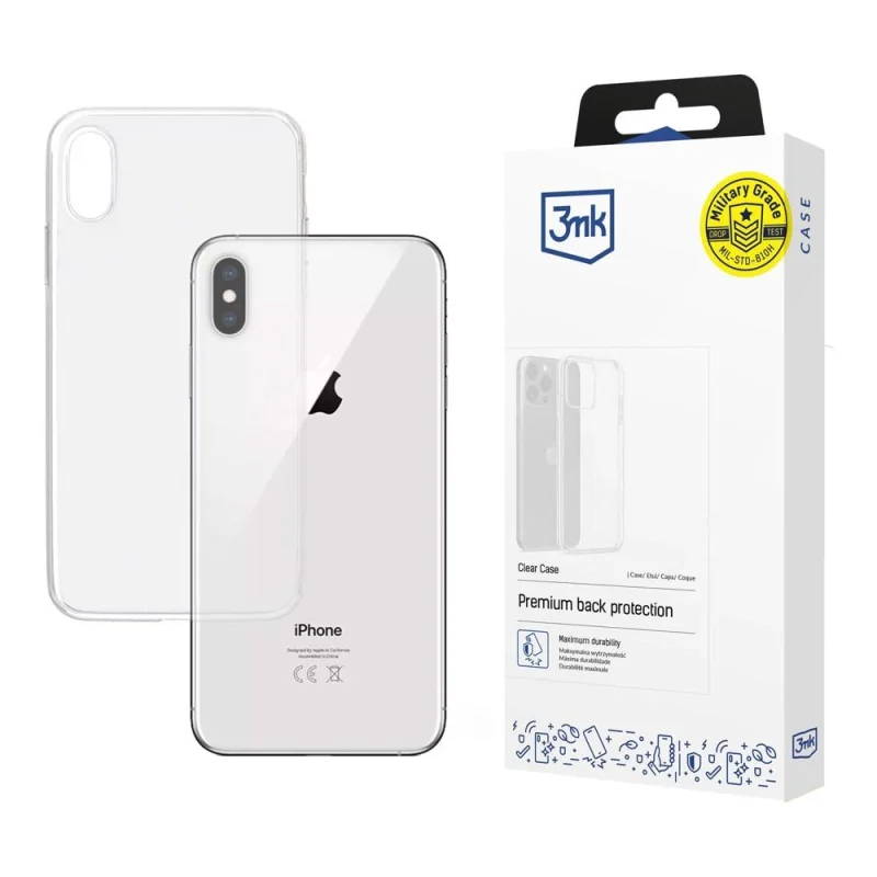 Etui 3mk Clear Case na iPhone Xs Max - przezroczyste