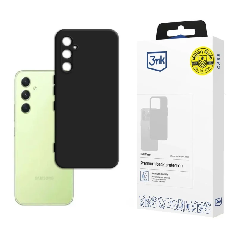 Etui 3mk Matt Case na Samsung Galaxy A34 5G - czarne