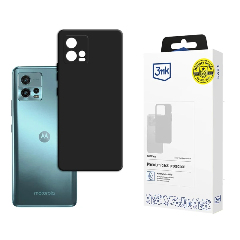 Etui 3mk Matt Case na Motorola Moto G72 - czarne