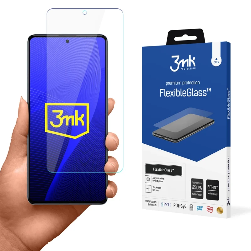 Szkło hybrydowe 3mk FlexibleGlass™ na Redmi Note 12 Pro