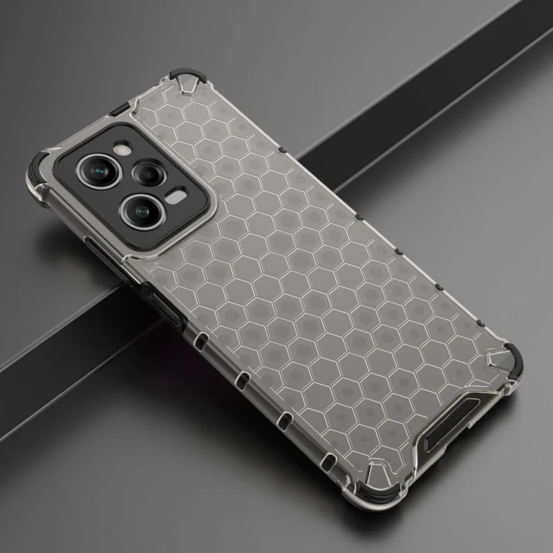 Honeycomb etui do Xiaomi Redmi Note 12 Pro / Poco X5 Pro 5G pancerny hybrydowy pokrowiec czarne - obrazek 3