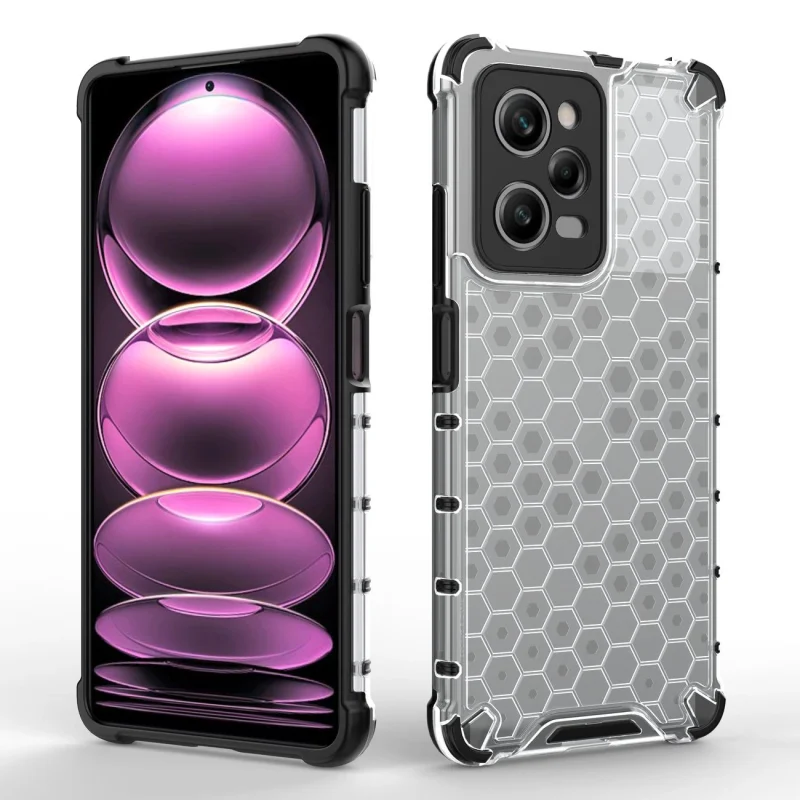 Honeycomb etui do Xiaomi Redmi Note 12 Pro / Poco X5 Pro 5G pancerny hybrydowy pokrowiec czarne - obrazek 6