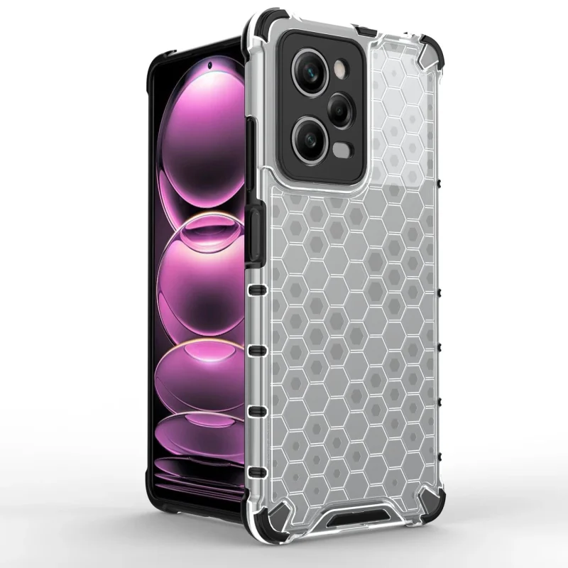 Honeycomb etui do Xiaomi Redmi Note 12 Pro / Poco X5 Pro 5G pancerny hybrydowy pokrowiec czarne - obrazek 7