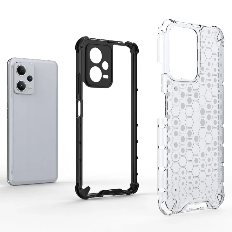 Honeycomb etui do Xiaomi Redmi Note 12 5G / Poco X5 5G pancerny hybrydowy pokrowiec niebieskie - obrazek 5