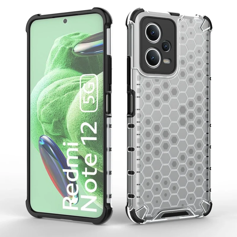 Honeycomb etui do Xiaomi Redmi Note 12 5G / Poco X5 5G pancerny hybrydowy pokrowiec niebieskie - obrazek 6