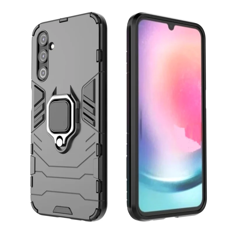 Ring Armor etui do Samsung Galaxy A24 4G pancerny pokrowiec uchwyt magnetyczny ring czarne - obrazek 12