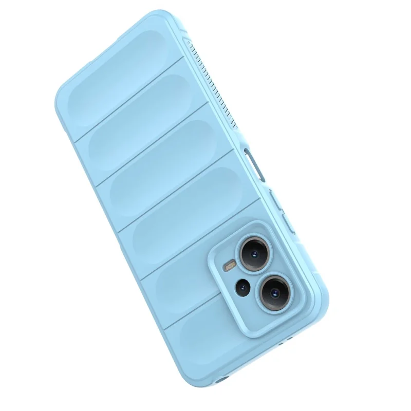 Magic Shield Case etui do Xiaomi Redmi Note 12 5G / Poco X5 5G elastyczny pancerny pokrowiec jasnoniebieskie - obrazek 4