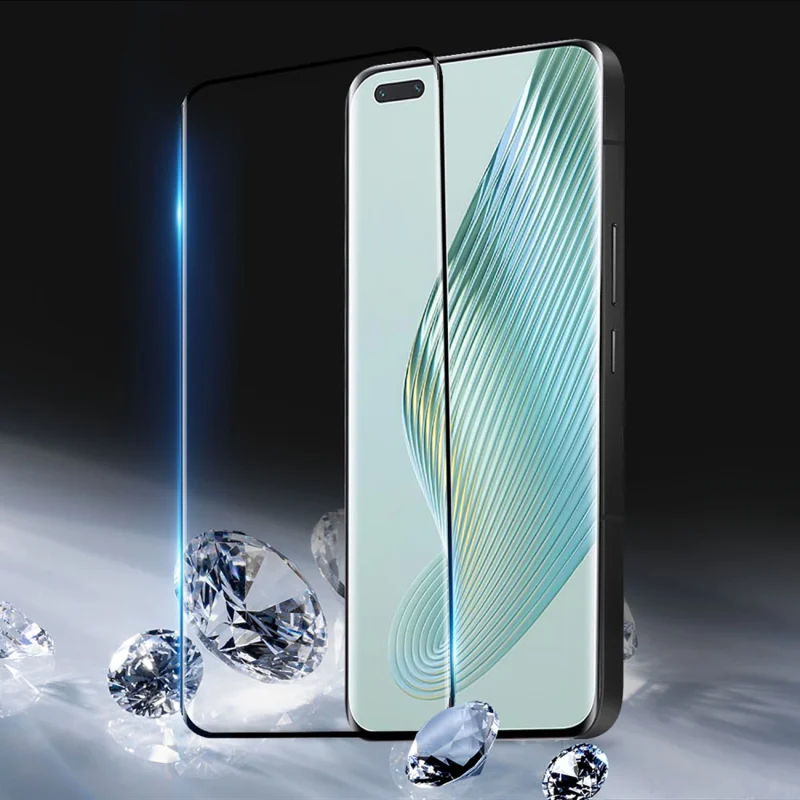 Dux Ducis Tempered Glass Curved szkło hartowane do Honor Magic5 Pro na cały ekran z ramką czarne - obrazek 4