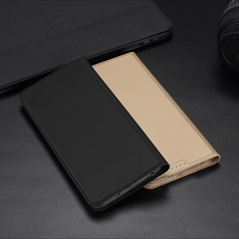 Dux Ducis Skin Pro etui do Xiaomi Redmi Note 12 Pro / Poco X5 Pro 5G pokrowiec z klapką portfel na kartę podstawka złote - obrazek 13