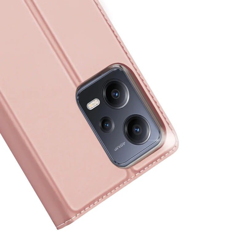 Dux Ducis Skin Pro etui do Xiaomi Redmi Note 12 Pro / Poco X5 Pro 5G pokrowiec z klapką portfel na kartę podstawka różowe - obrazek 3