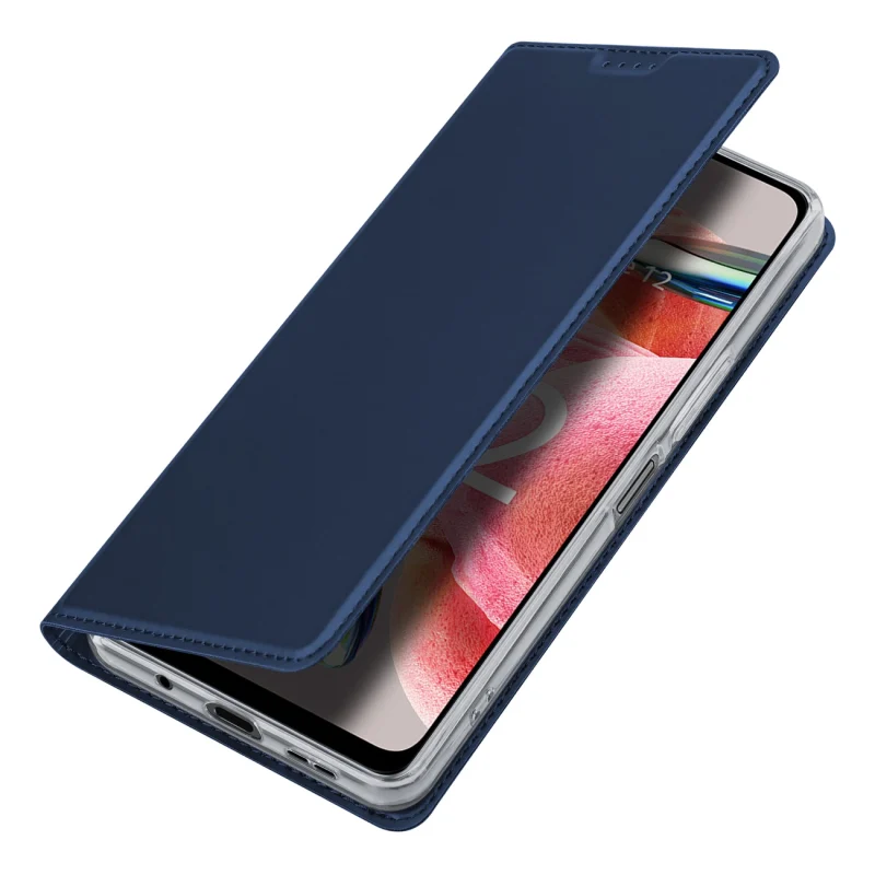 Dux Ducis Skin Pro etui do Xiaomi Redmi Note 12 pokrowiec z klapką portfel na kartę podstawka niebieskie - obrazek 4