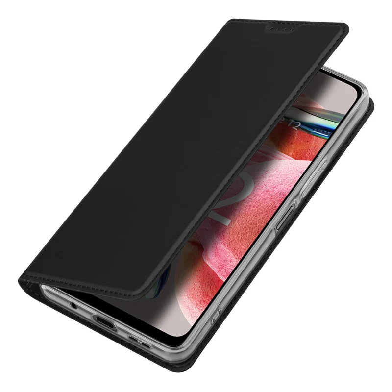 Dux Ducis Skin Pro etui do Xiaomi Redmi Note 12 pokrowiec z klapką portfel na kartę podstawka czarne - obrazek 4