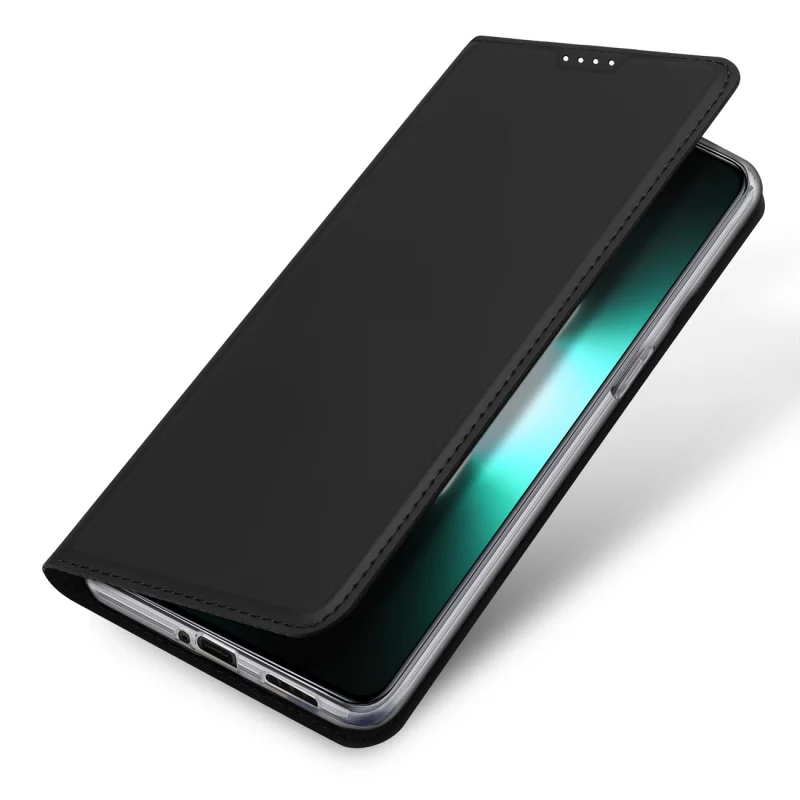 Dux Ducis Skin Pro etui do Realme GT Neo 5 / Realme GT3 pokrowiec z klapką portfel na kartę podstawka czarne - obrazek 4