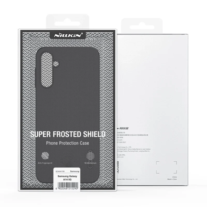 Nillkin Super Frosted Shield etui do Samsung Galaxy A14 5G / Galaxy A14 pokrowiec na telefon czarne - obrazek 5