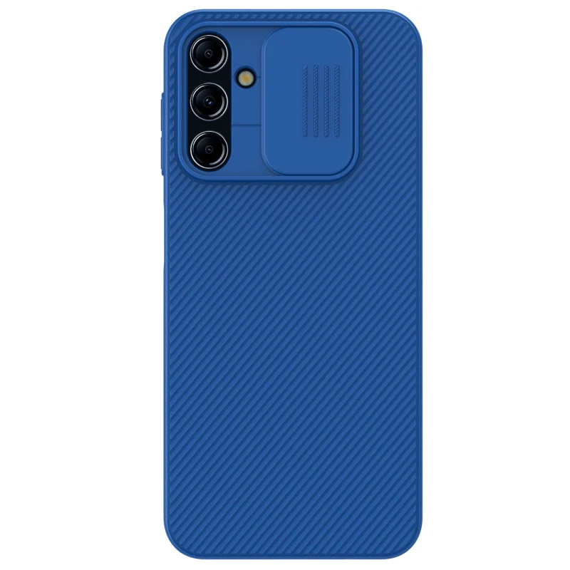 Nillkin CamShield Case etui do Samsung Galaxy A14 5G / Galaxy A14 pokrowiec z osłoną na aparat niebieskie