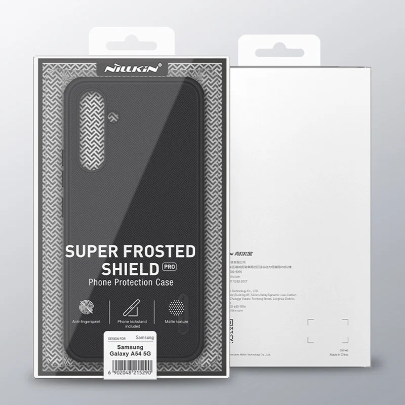 Nillkin Super Frosted Shield Pro etui do Samsung Galaxy A54 5G pancerny pokrowiec + podstawka na telefon niebieskie - obrazek 5