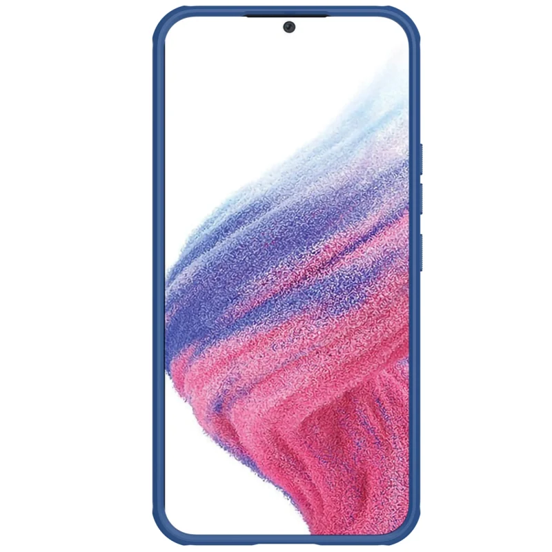 Nillkin Super Frosted Shield Pro etui do Samsung Galaxy A54 5G pancerny pokrowiec + podstawka na telefon niebieskie - obrazek 4