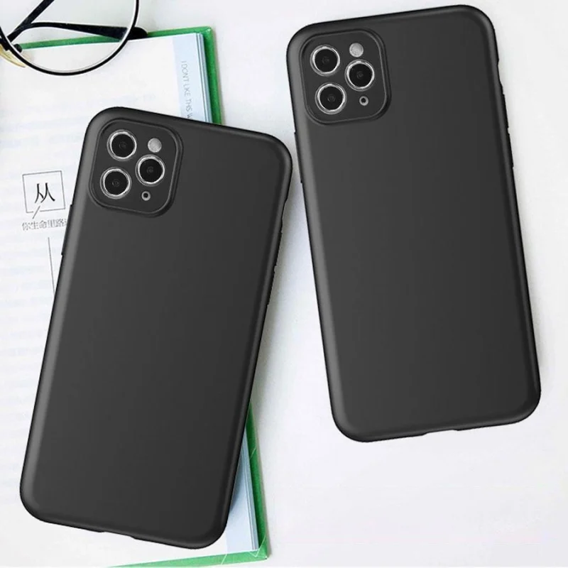 Soft Case etui do Motorola Moto G73 5G cienki silikonowy pokrowiec czarne - obrazek 5