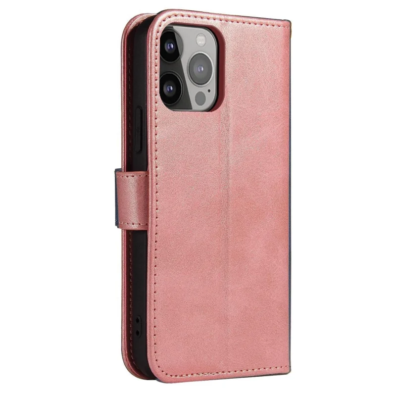 Magnet Case etui do Xiaomi Redmi Note 12 pokrowiec z klapką portfel podstawka różowe - obrazek 4