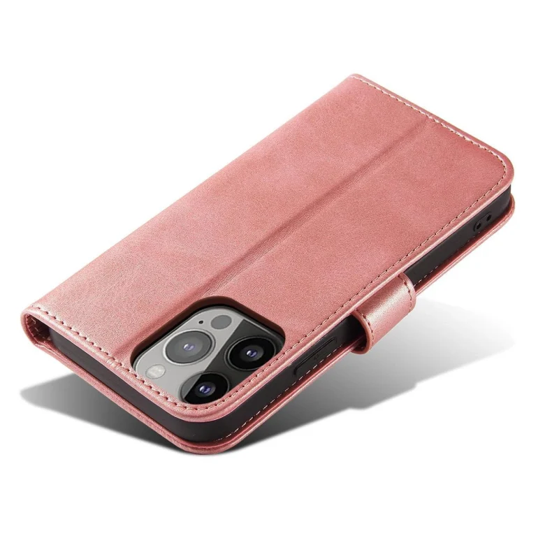 Magnet Case etui do Xiaomi Redmi Note 12 pokrowiec z klapką portfel podstawka różowe - obrazek 5