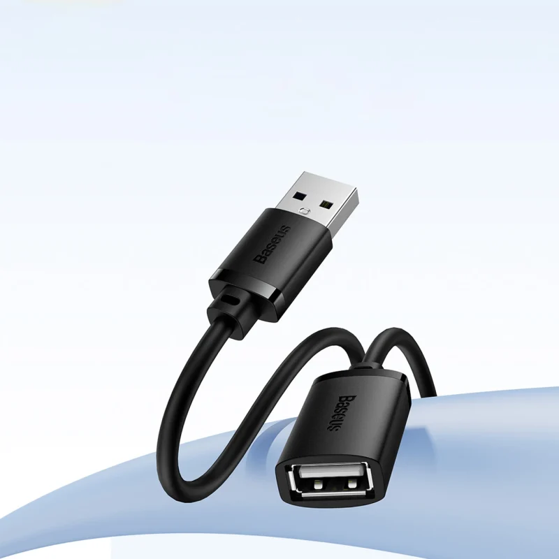 Przedłużacz kabel USB 2.0 0.5m Baseus AirJoy Series - czarny - obrazek 12