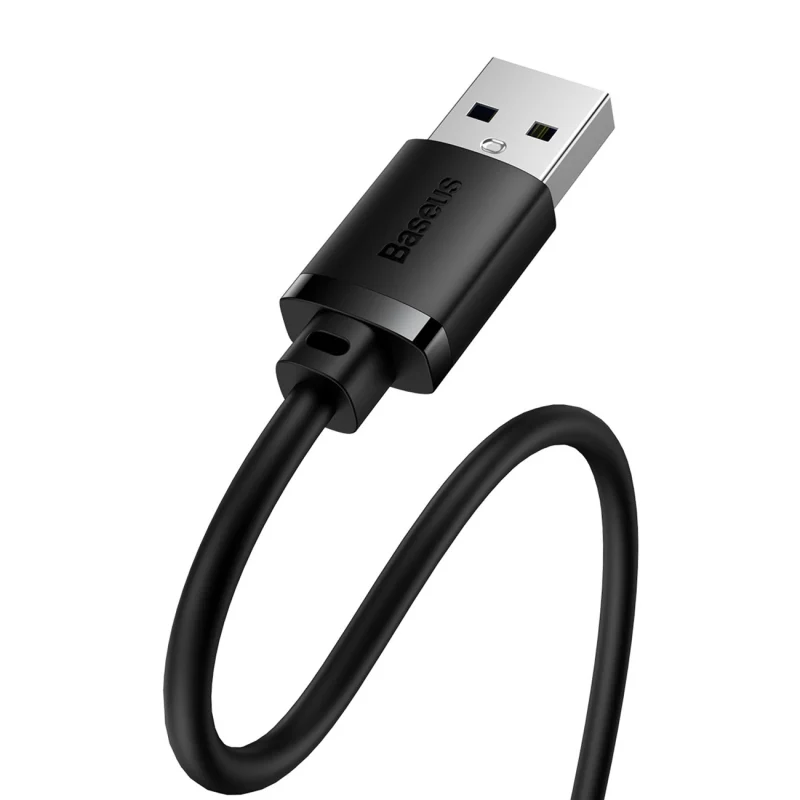 Przedłużacz kabel USB 2.0 0.5m Baseus AirJoy Series - czarny - obrazek 3