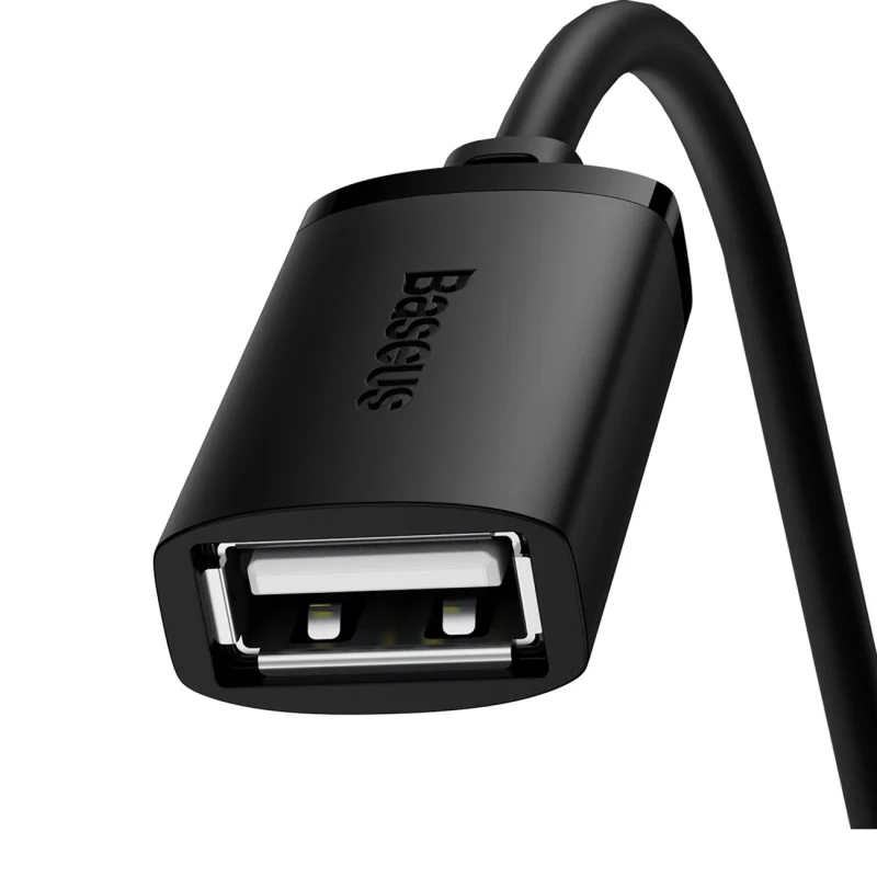 Przedłużacz kabel USB 2.0 0.5m Baseus AirJoy Series - czarny - obrazek 4