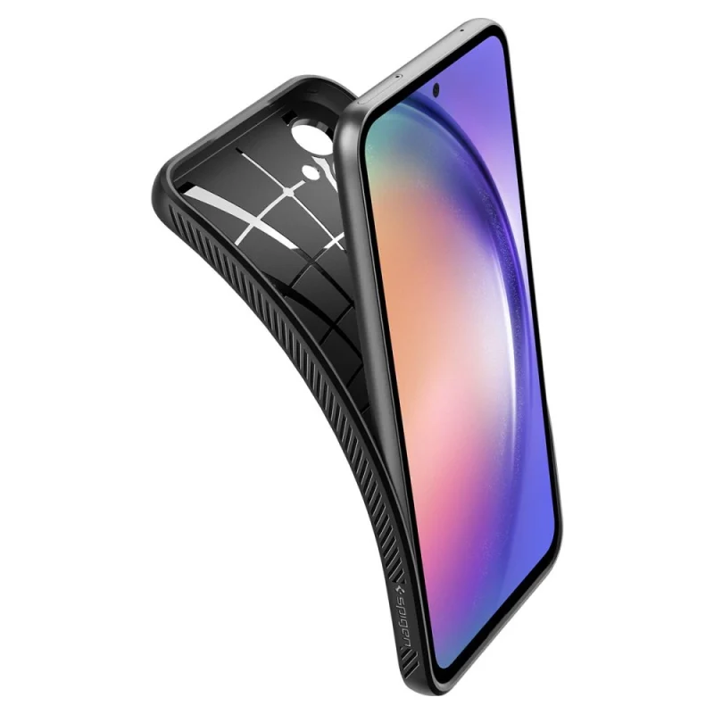 Etui Spigen Liquid Air na Samsung Galaxy A54 5G - czarny mat - obrazek 7