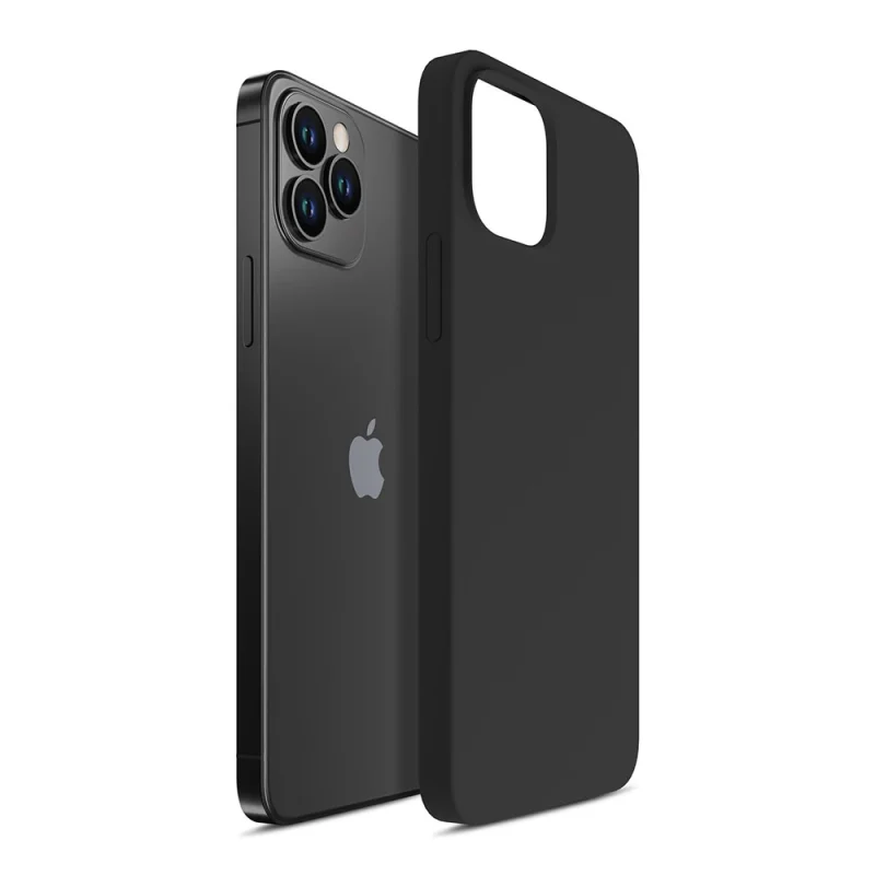 Etui 3mk Silicone Case na iPhone 12 Pro Max - czarne - obrazek 7