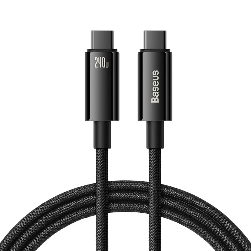 Kabel Baseus CAWJ040101 USB-C - USB-C 240W 480Mb/s 2m - czarno-szary