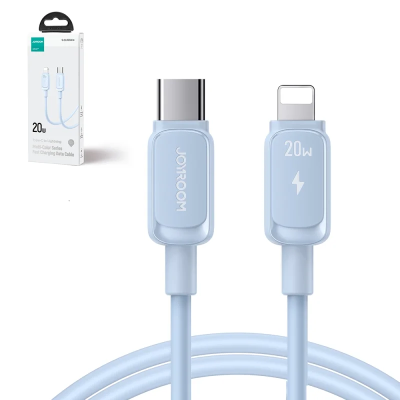 Kabel Joyroom Multi-Color Series A14 USB-C / Lightning 20W 1.2 m - niebieski - obrazek 2