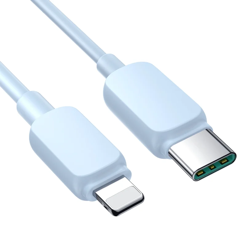 Kabel Joyroom Multi-Color Series A14 USB-C / Lightning 20W 1.2 m - niebieski - obrazek 3