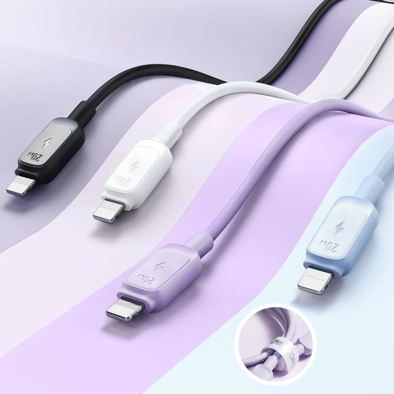 Kabel Joyroom Multi-Color Series A14 USB-C / Lightning 20W 1.2 m - niebieski - obrazek 9