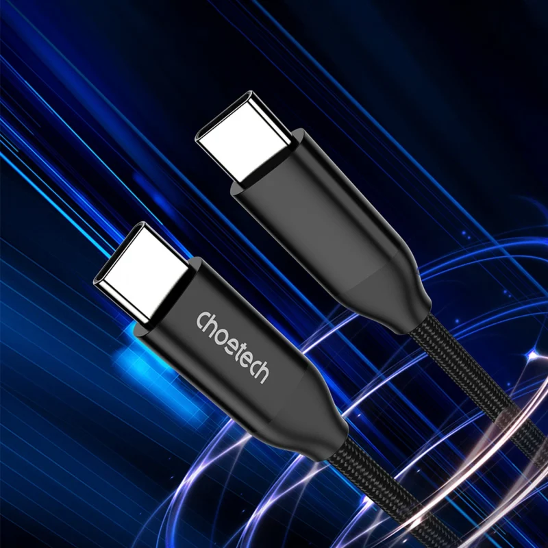 Kabel Choetech XCC-1036 USB-C - USB-C PD 240W 480Mb/s 2m - czarny - obrazek 5