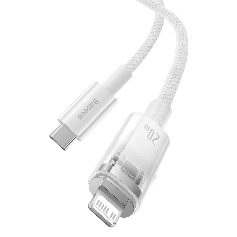 Kabel Baseus CATS010302 Lightning - USB-C 20W 480Mb/s 2m - biały - obrazek 8