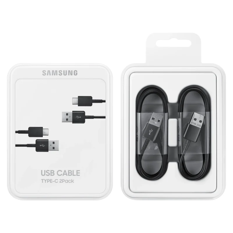 Kabel USB C 480Mb/s 5A 1.5m Samsung EP-DG930MBEGWW - czarny (zestaw 2 szt.) - obrazek 5