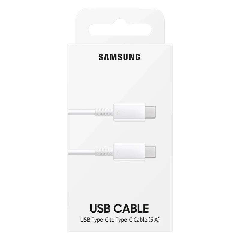 Kabel Samsung EP-DN975BWEGWW USB-C - USB-C 5A 480Mb/s 1m - biały - obrazek 4