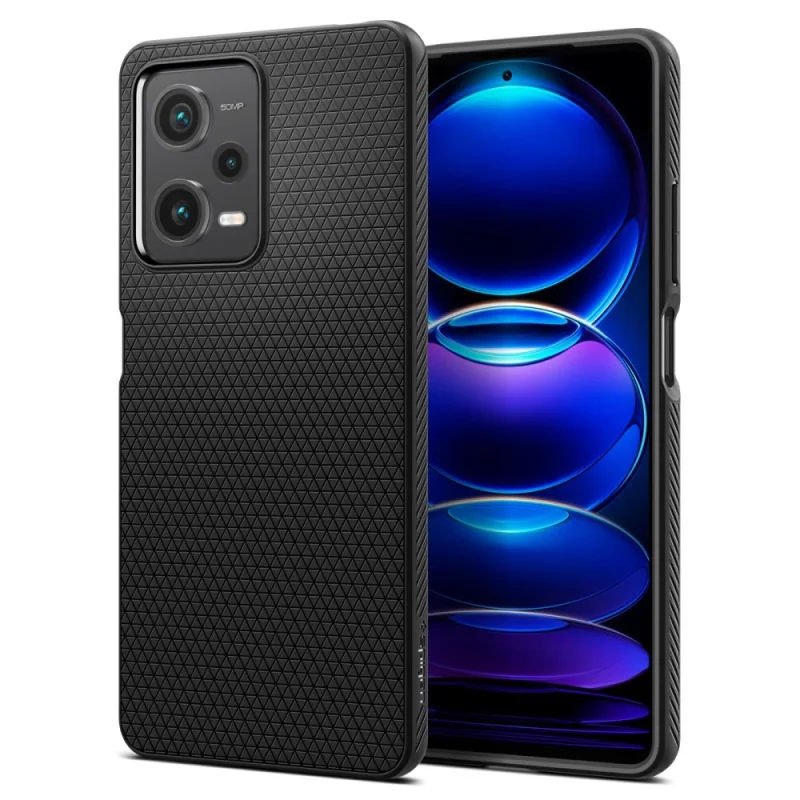 Etui Spigen Liquid Air na Xiaomi Redmi Note 12 Pro 5G / Poco X5 Pro 5G - czarny mat