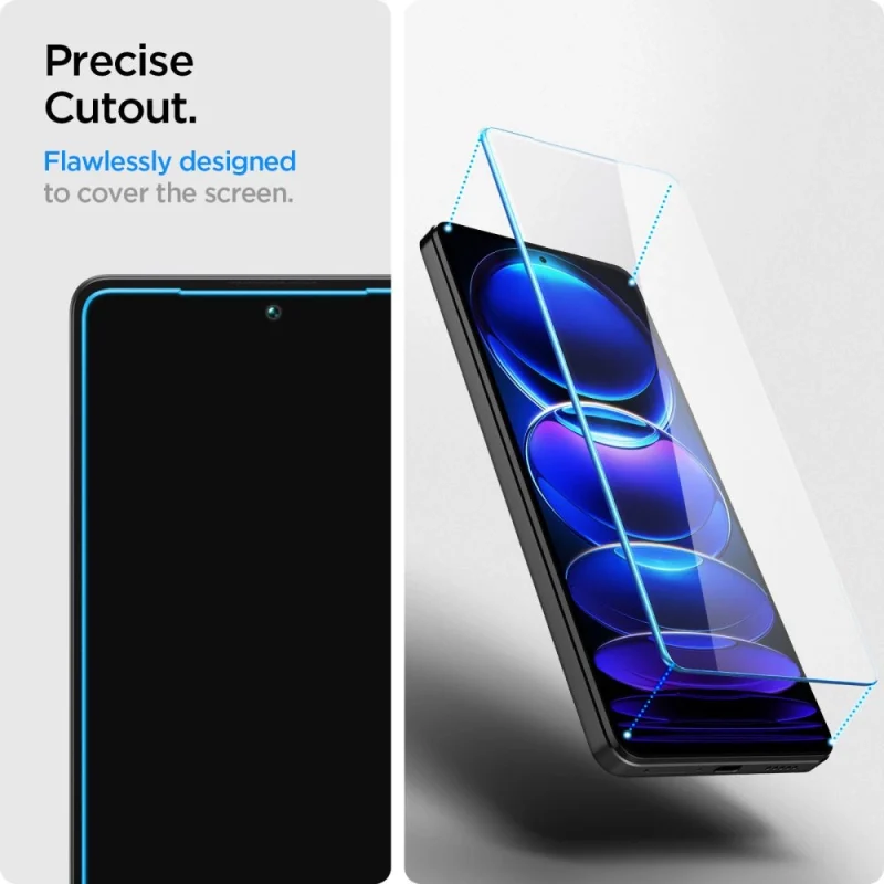 Szkło hartowane Spigen Glas.tR Slim na Xiaomi Redmi Note 12 Pro 5G / 12 Pro+ 5G / Poco X5 Pro 5G - 2 szt. - obrazek 7