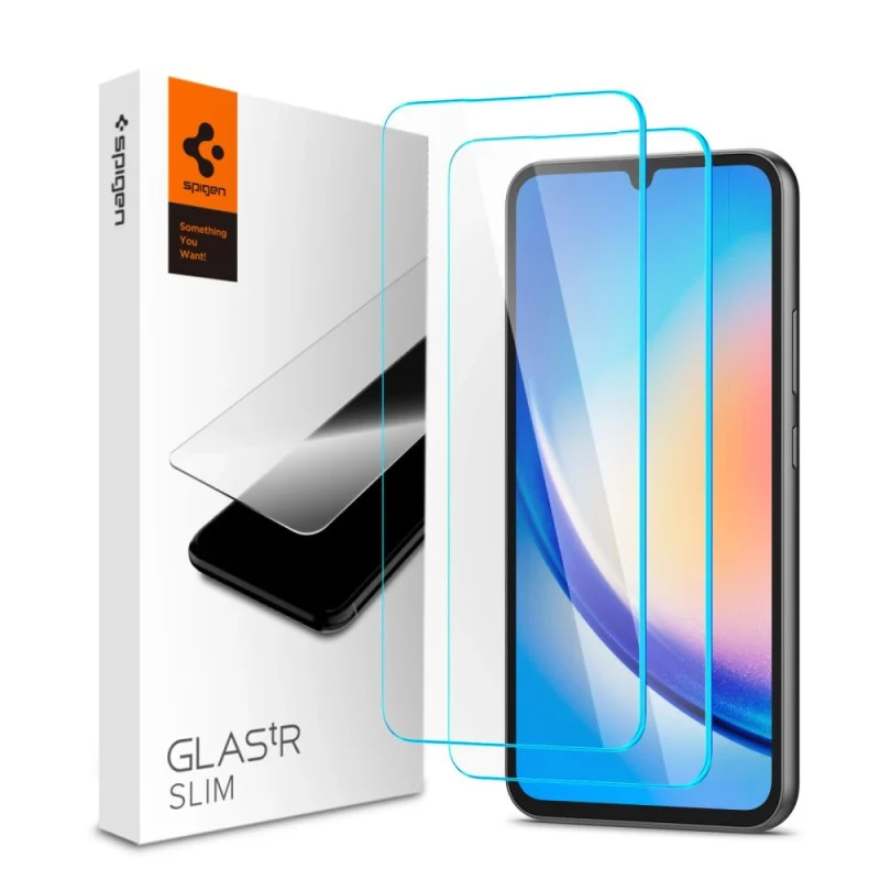 Szkło hartowane Spigen Glas.tR Slim na Samsung Galaxy A34 5G - 2 szt.